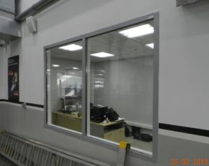 Серое противопожарное окно / серия FRM1177